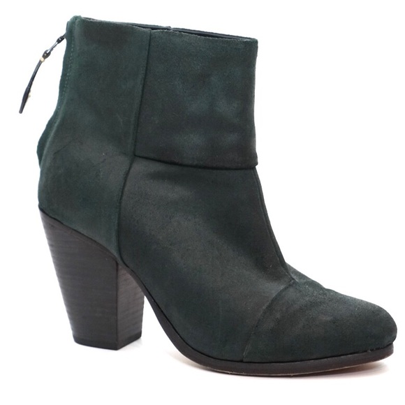 rag & bone Shoes - Rag & Bone Newbury Dark Green Ankle Boots